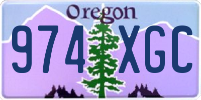 OR license plate 974XGC