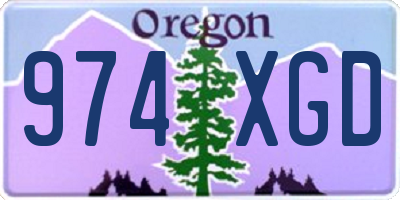 OR license plate 974XGD