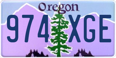 OR license plate 974XGE