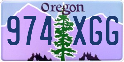 OR license plate 974XGG