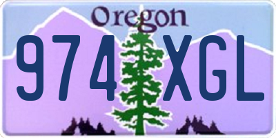 OR license plate 974XGL
