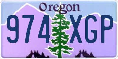 OR license plate 974XGP