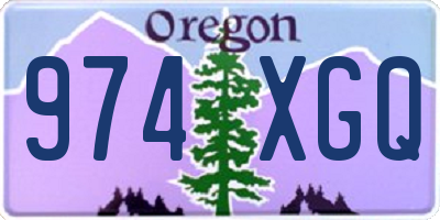 OR license plate 974XGQ