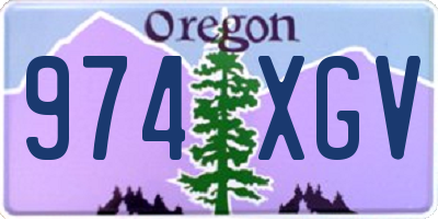 OR license plate 974XGV