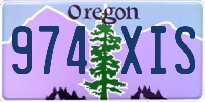 OR license plate 974XIS