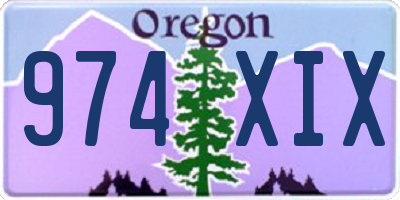 OR license plate 974XIX