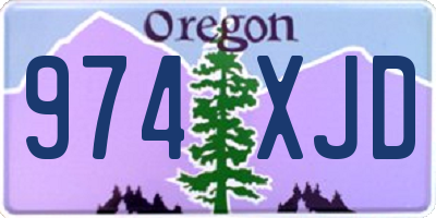 OR license plate 974XJD