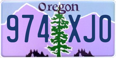 OR license plate 974XJO