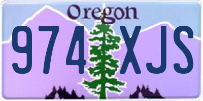 OR license plate 974XJS