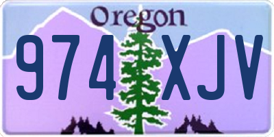 OR license plate 974XJV