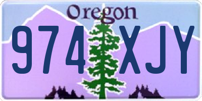 OR license plate 974XJY