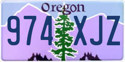 OR license plate 974XJZ