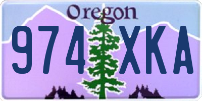 OR license plate 974XKA