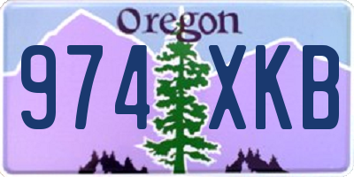 OR license plate 974XKB
