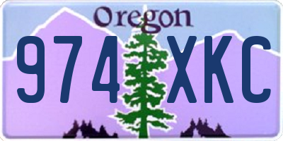OR license plate 974XKC