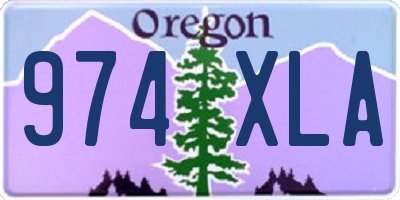 OR license plate 974XLA