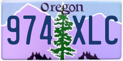 OR license plate 974XLC