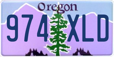 OR license plate 974XLD