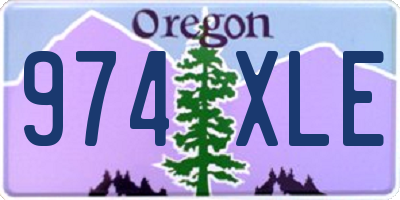 OR license plate 974XLE