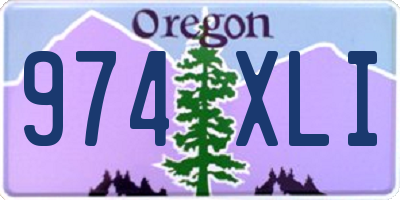 OR license plate 974XLI