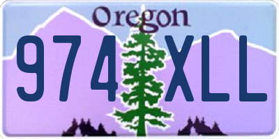 OR license plate 974XLL