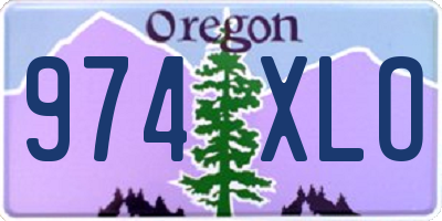 OR license plate 974XLO