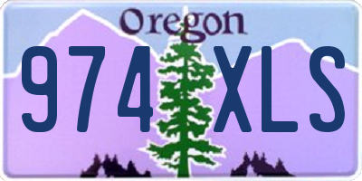 OR license plate 974XLS