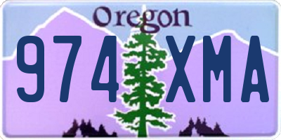 OR license plate 974XMA