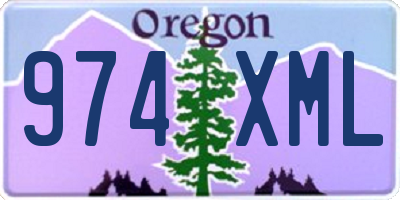 OR license plate 974XML