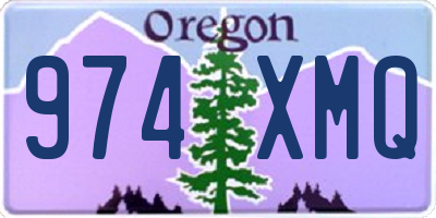 OR license plate 974XMQ