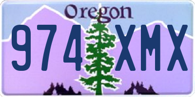 OR license plate 974XMX