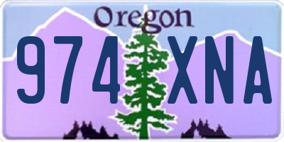 OR license plate 974XNA