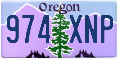 OR license plate 974XNP