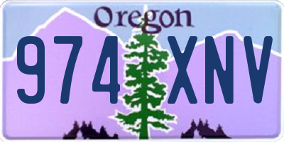 OR license plate 974XNV