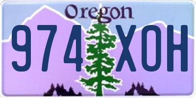 OR license plate 974XOH