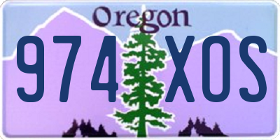 OR license plate 974XOS