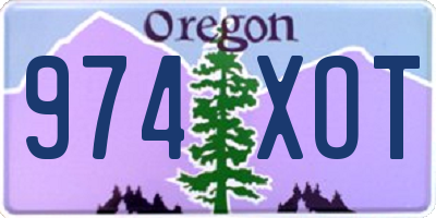OR license plate 974XOT