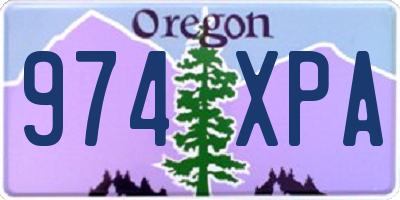 OR license plate 974XPA
