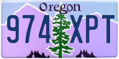 OR license plate 974XPT