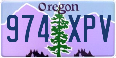 OR license plate 974XPV