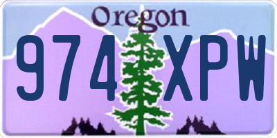 OR license plate 974XPW