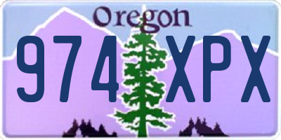 OR license plate 974XPX