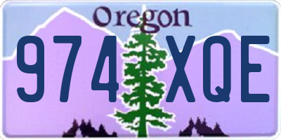 OR license plate 974XQE