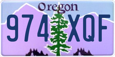 OR license plate 974XQF