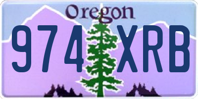 OR license plate 974XRB
