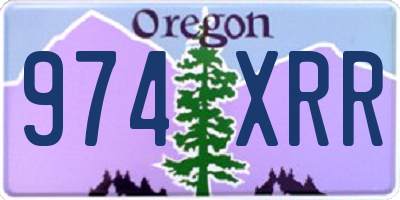 OR license plate 974XRR