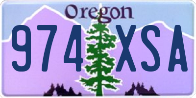 OR license plate 974XSA