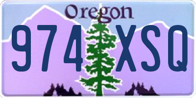 OR license plate 974XSQ