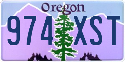 OR license plate 974XST