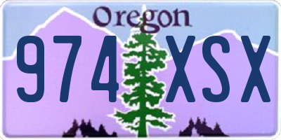 OR license plate 974XSX